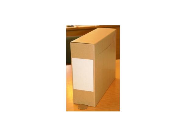 Arkivboks A4 9,5 cm | syrenøytral A4 arkivboks i solid massivpapp 